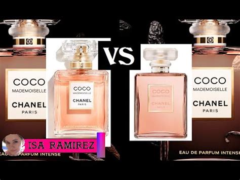 chanel coco mademoiselle intense vs original